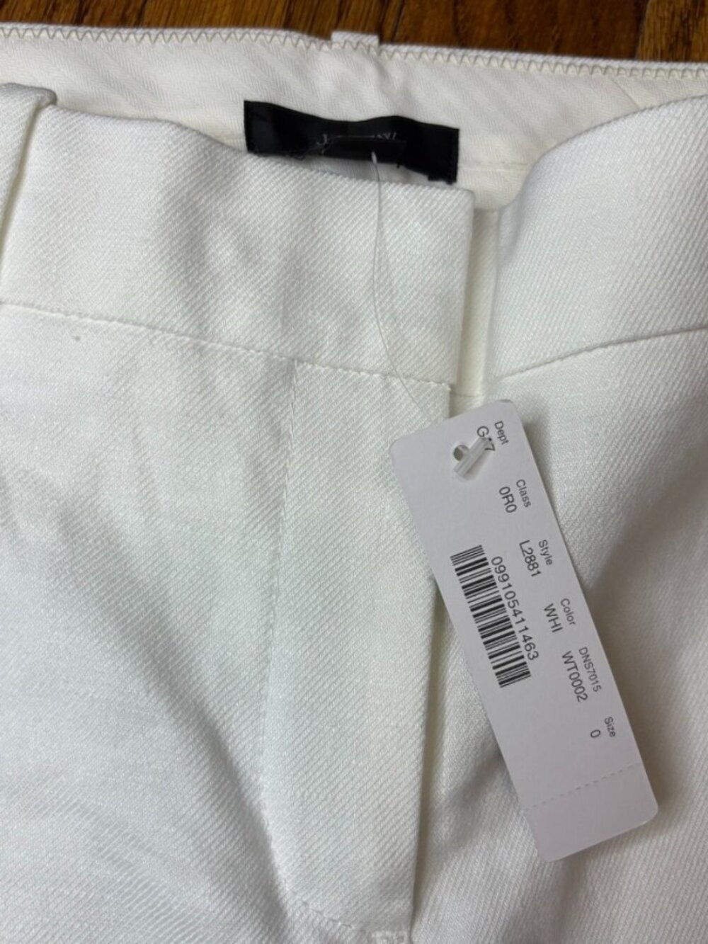 NWT Women's J. Crew Peyton pant in stretch linen, white, size: 0 - Picture 2 of 6